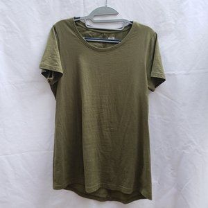 Cotton Scoopneck Tunic Tee